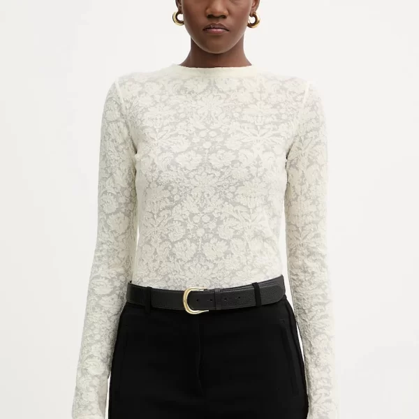 PINKO Μπλούζα με προσθήκη μαλλιού Pinko