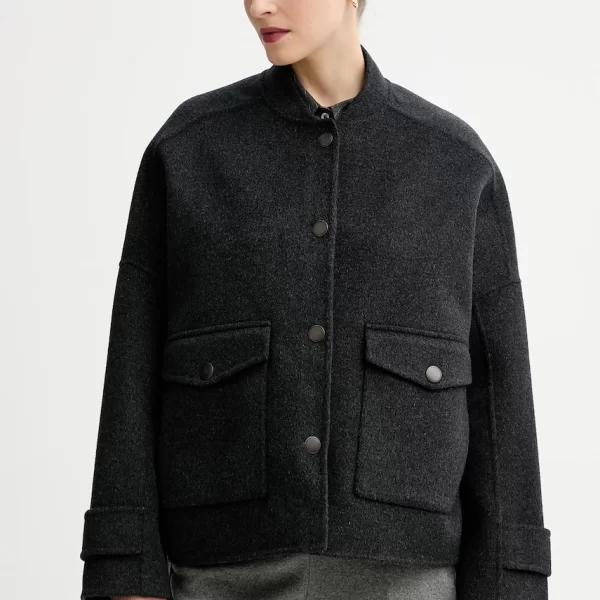 Μπουφάν με προσθήκη μάλλινου υφάσματος Sessun