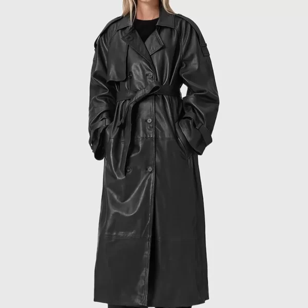 Δερμάτινο παλτό AllSaints REED