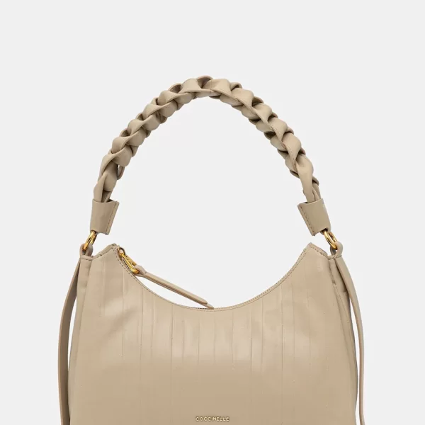 Coccinelle Δερμάτινη τσάντα Coccinelle BOHEME PLISSE