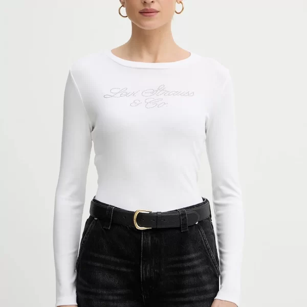 Levi's Βαμβακερή μπλούζα με μακριά μανίκια Levi's