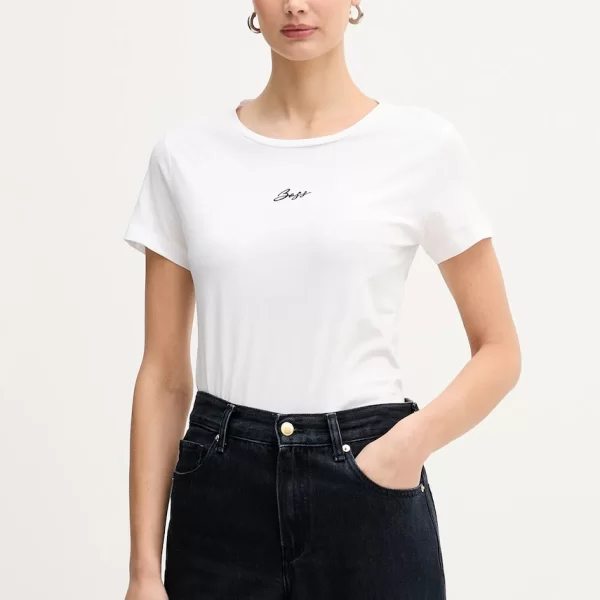 Boss Orange Βαμβακερό μπλουζάκι BOSS Orange C Elove embro