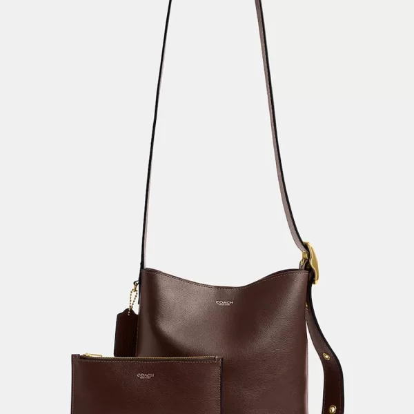 Coach Coach χιαστί Γυναικεία δερμάτινη Bleecker Bucket Bag 21