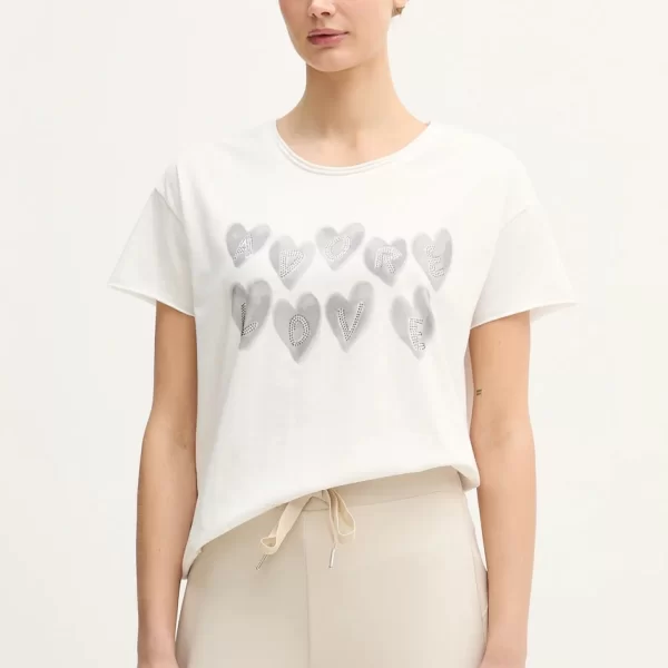 OUÍ Βαμβακερό μπλουζάκι OUI