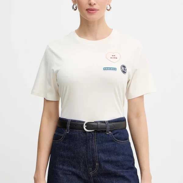 Βαμβακερό μπλουζάκι Weekend Max Mara WEST