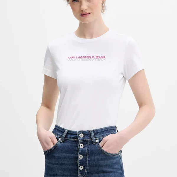 KARL LAGERFELD JEANS Βαμβακερό μπλουζάκι Karl Lagerfeld Jeans
