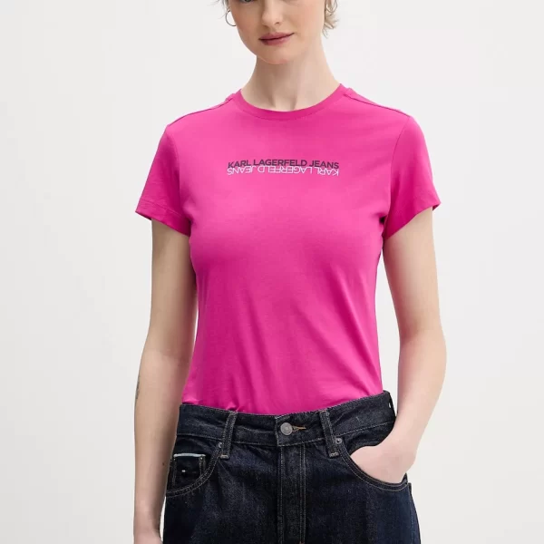 KARL LAGERFELD JEANS Βαμβακερό μπλουζάκι Karl Lagerfeld Jeans