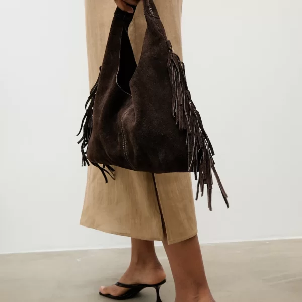 Answear Lab Τσάντα σουέτ Answear.LAB