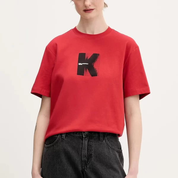 KARL LAGERFELD JEANS Βαμβακερό μπλουζάκι Karl Lagerfeld Jeans