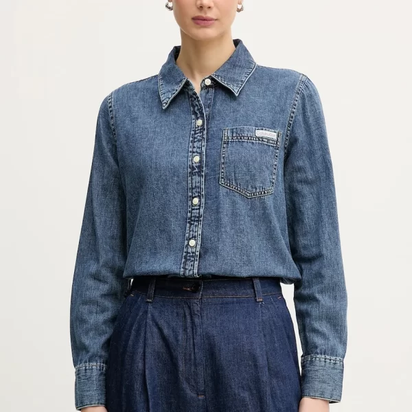 Τζιν πουκάμισο Calvin Klein Jeans
