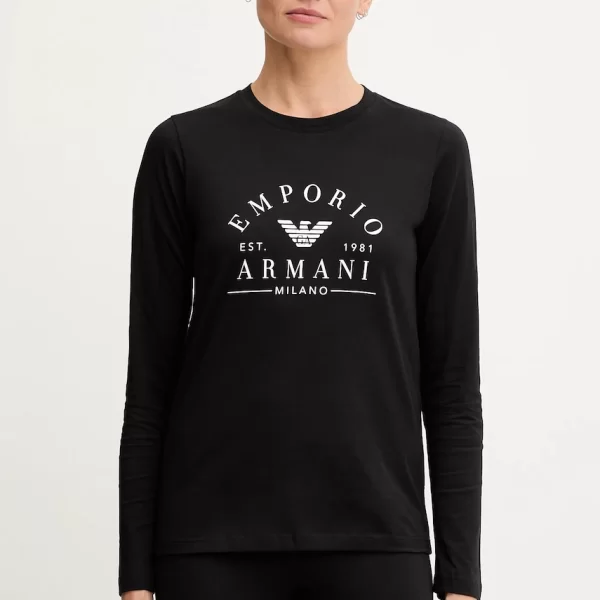 EMPORIO ARMANI UNDERWEAR Βαμβακερή μπλούζα με μακριά μανίκια Emporio Armani Underwear