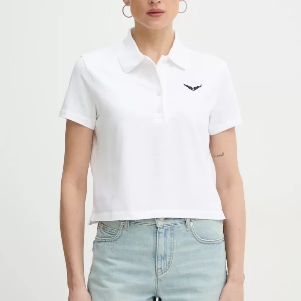 Zadig & Voltaire Βαμβακερό μπλουζάκι πόλο ZADIG&VOLTAIRE