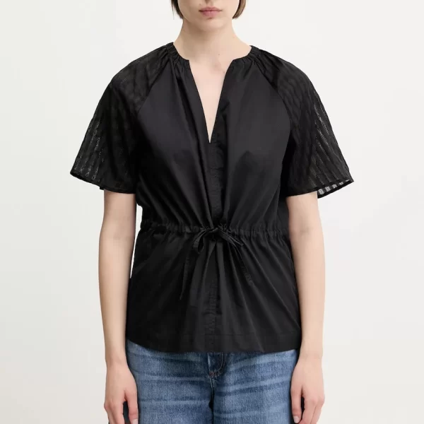 Samsoe Samsoe Βαμβακερή μπλούζα Samsoe Samsoe Satoma