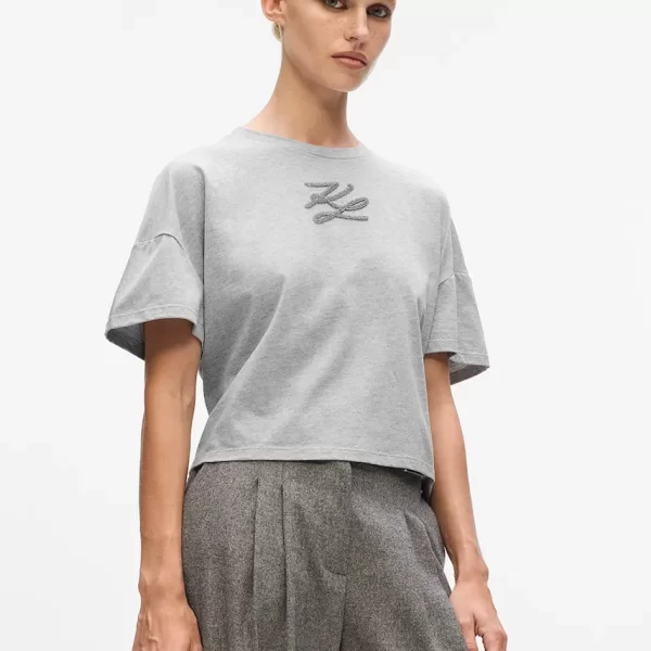 Βαμβακερό μπλουζάκι Karl Lagerfeld