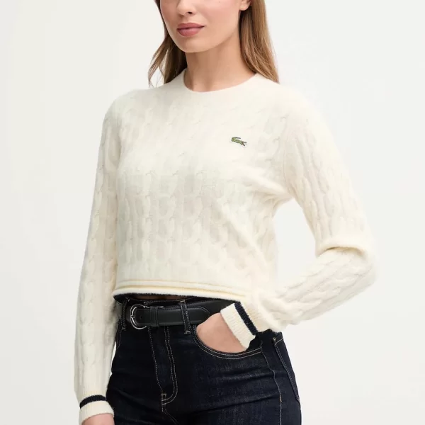 Lacoste Πουλόβερ με προσθήκη μαλλιού Lacoste