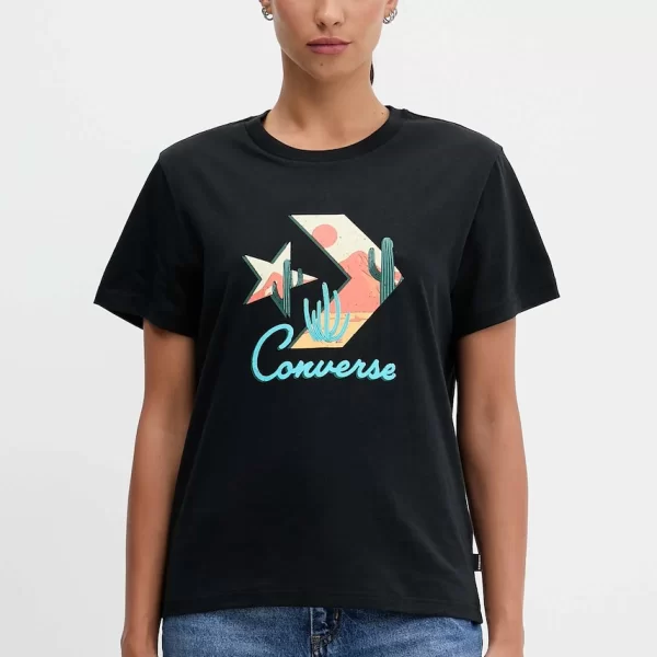 Βαμβακερό μπλουζάκι Converse