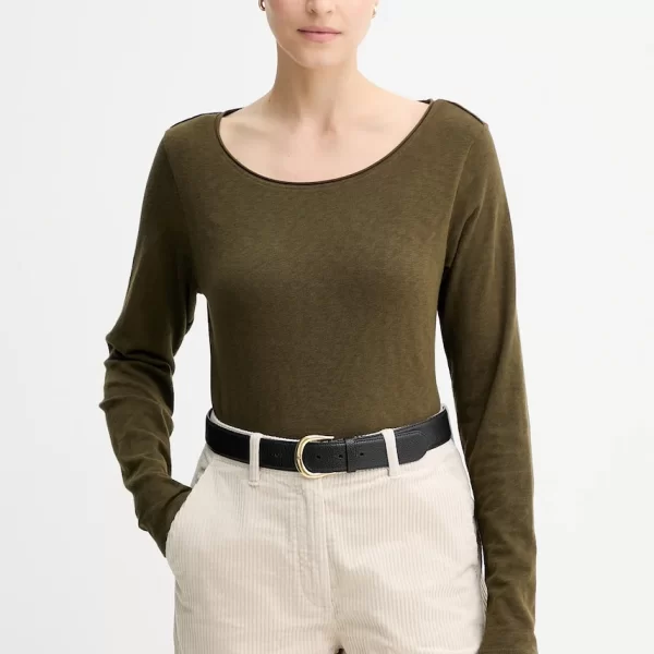 Marc O'Polo Βαμβακερή μπλούζα με μακριά μανίκια Marc O'Polo