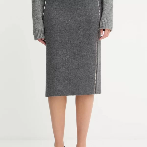 Φούστα με προσθήκη μαλλιού Simona Corsellini