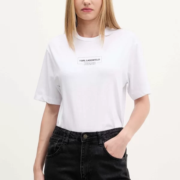 KARL LAGERFELD JEANS Βαμβακερό μπλουζάκι Karl Lagerfeld Jeans