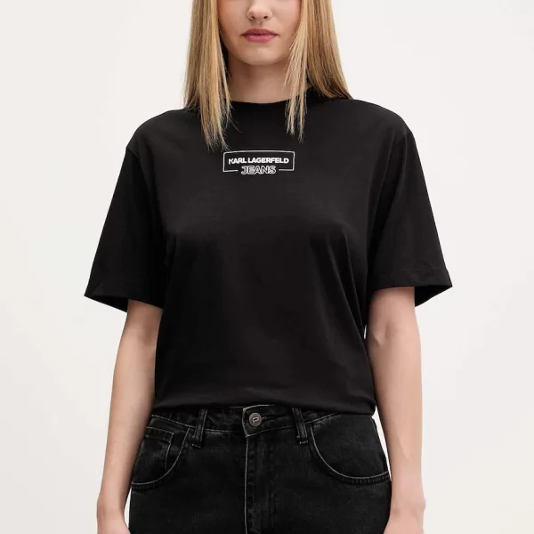 KARL LAGERFELD JEANS Βαμβακερό μπλουζάκι Karl Lagerfeld Jeans