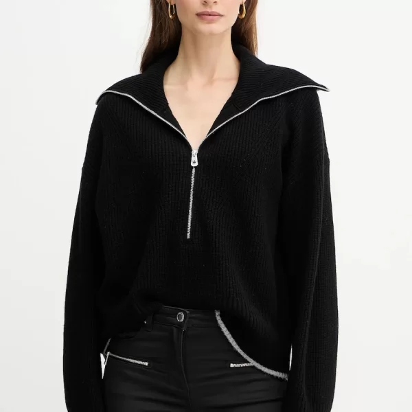 Πουλόβερ με προσθήκη μαλλιού Pinko