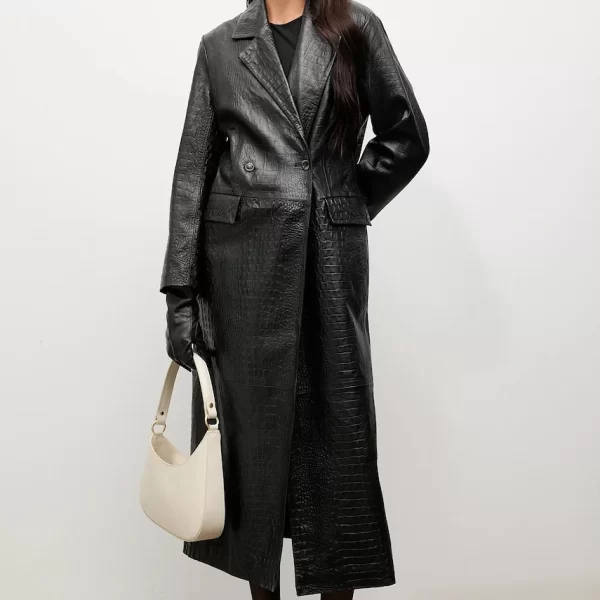 Answear Lab Δερμάτινο παλτό Answear.LAB