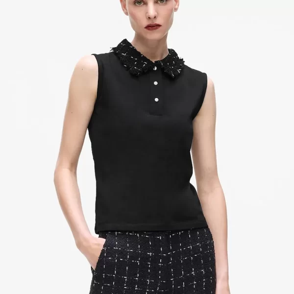 Τοπ από μείγμα μαλλιού Karl Lagerfeld