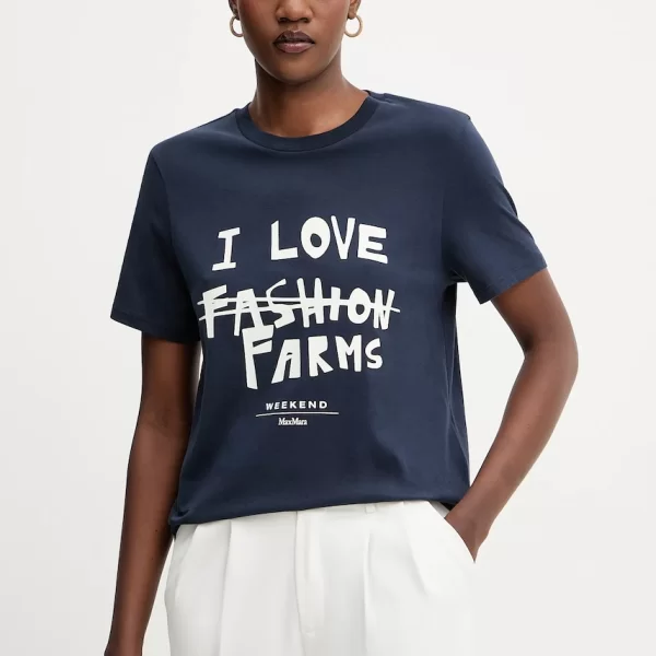 WEEKEND MAX MARA Βαμβακερό μπλουζάκι Weekend Max Mara CLOWN