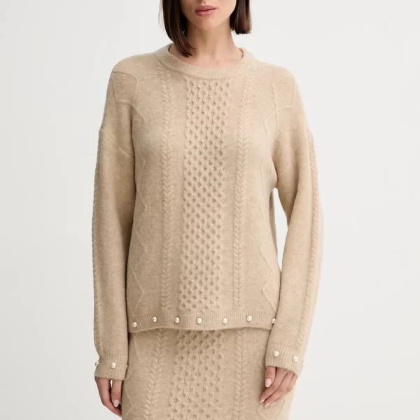 Πουλόβερ με προσθήκη μαλλιού Twinset