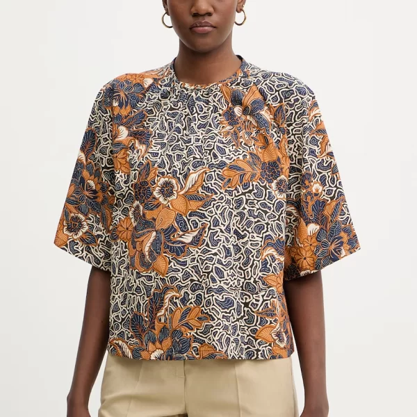 WEEKEND MAX MARA Βαμβακερή μπλούζα Weekend Max Mara QUAGLIA