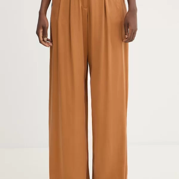 Παντελόνια με πρόσμιξη μεταξιού MAX&Co. MCOPOGGIO