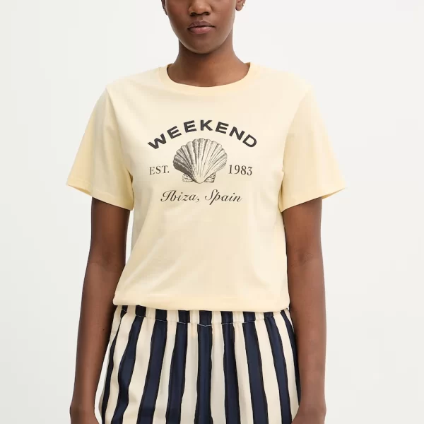 WEEKEND MAX MARA Βαμβακερό μπλουζάκι Weekend Max Mara BORA