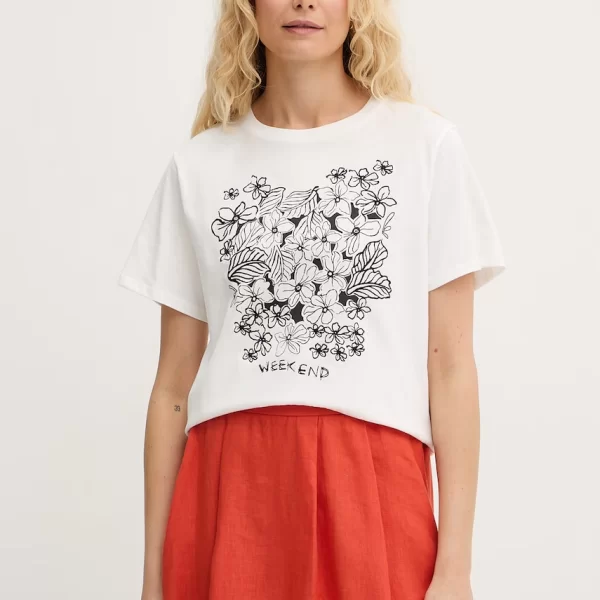 WEEKEND MAX MARA Βαμβακερό μπλουζάκι Weekend Max Mara BORA