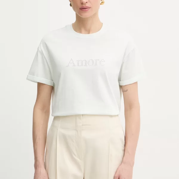 TWINSET Βαμβακερό μπλουζάκι Twinset