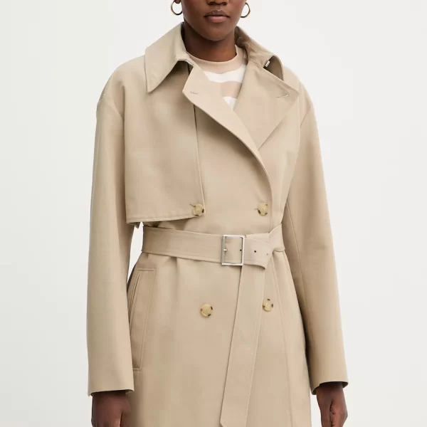 Boss Βαμβακερό παλτό BOSS Cromas