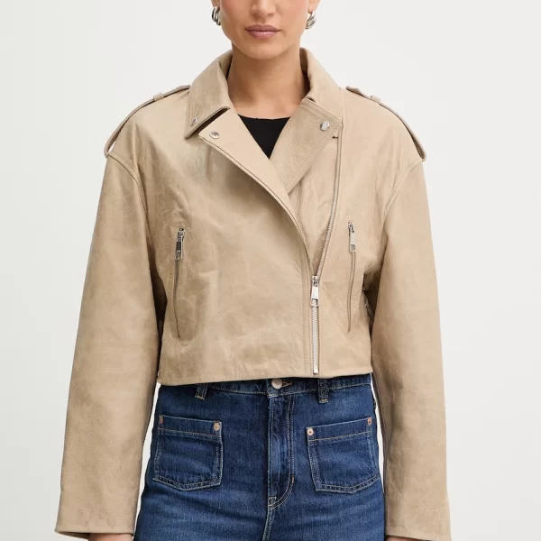 Δερμάτινο μπουφάν BOSS Orange C Salace