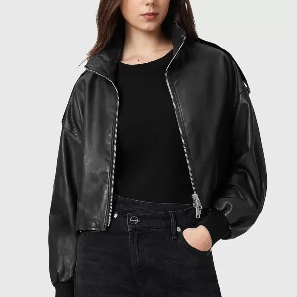 AllSaints Δερμάτινο μπουφάν AllSaints LOWDEN