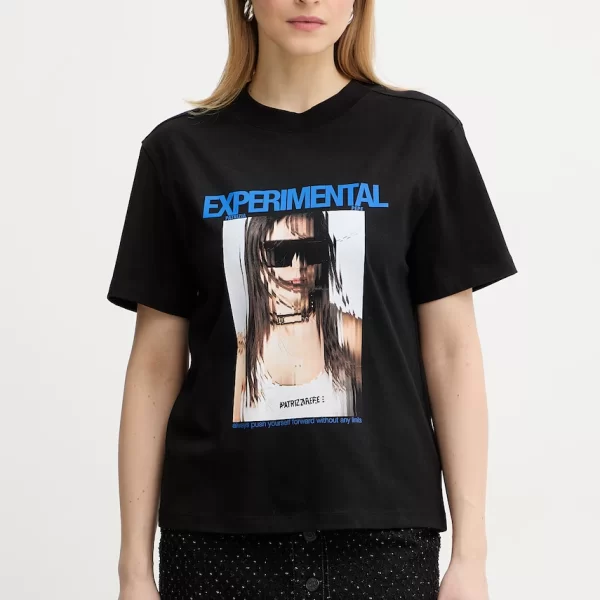 Patrizia Pepe Βαμβακερό μπλουζάκι Patrizia Pepe