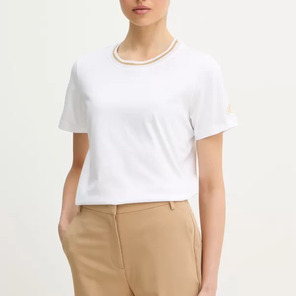 LUISA SPAGNOLI Βαμβακερό μπλουζάκι Luisa Spagnoli Balearica