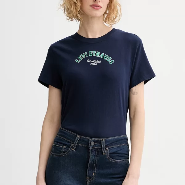 Levi's Βαμβακερό μπλουζάκι Levi's GR T2 PERFECT