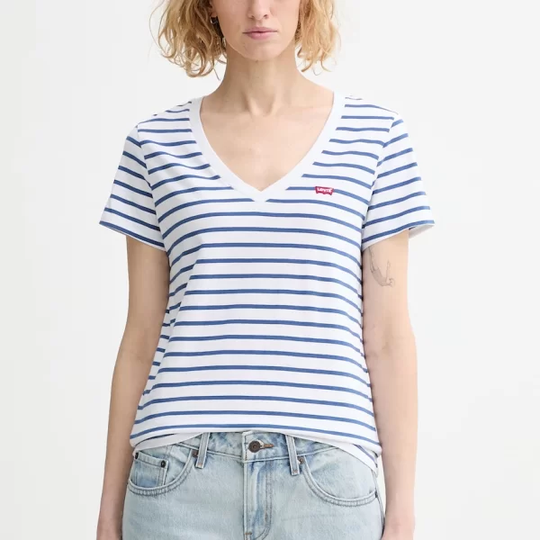 Levi's Βαμβακερό μπλουζάκι Levi's PERFECT VNECK