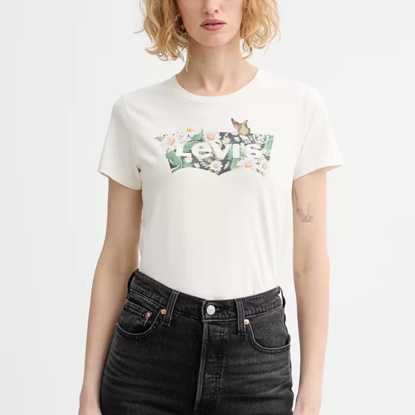 Βαμβακερό μπλουζάκι Levi's THE PERFECT