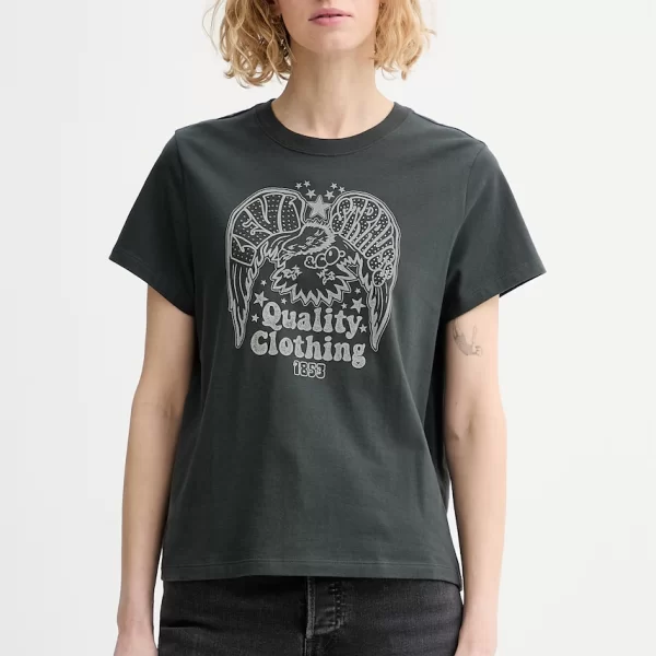 Βαμβακερό μπλουζάκι Levi's GR T2 PERFECT