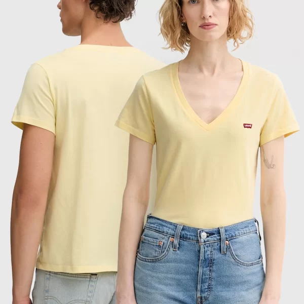 Levi's Βαμβακερό μπλουζάκι Levi's LSE_PERFECT VNECK