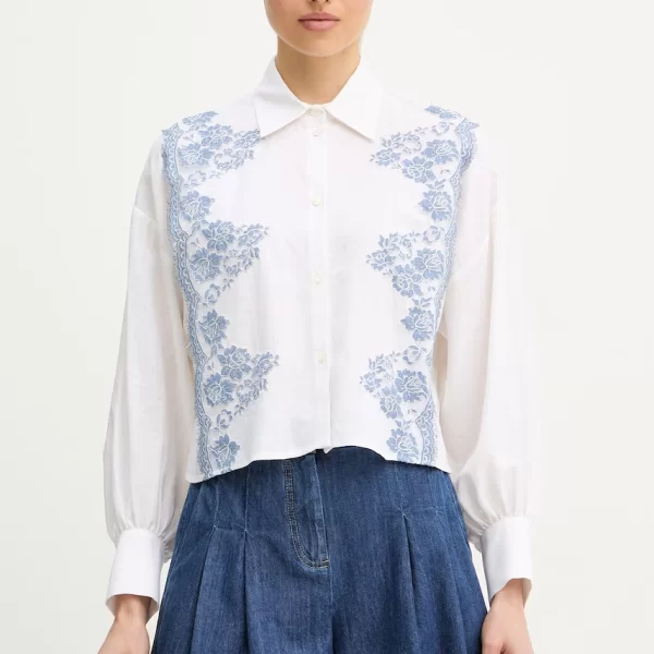 Πουκάμισο με προσθήκη λινού Ermanno Firenze