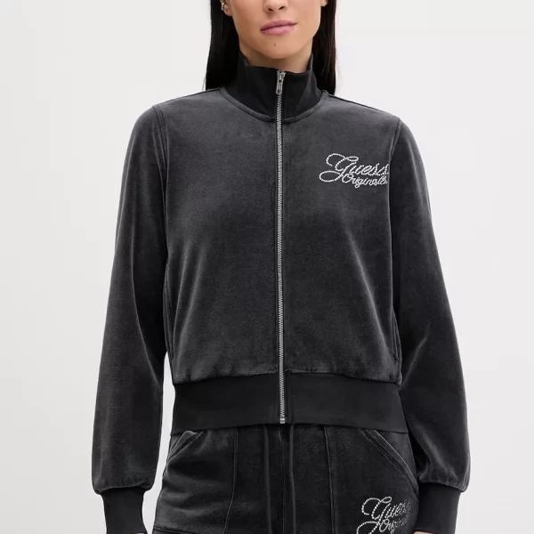 Βελούδινη μπλούζα Guess Originals