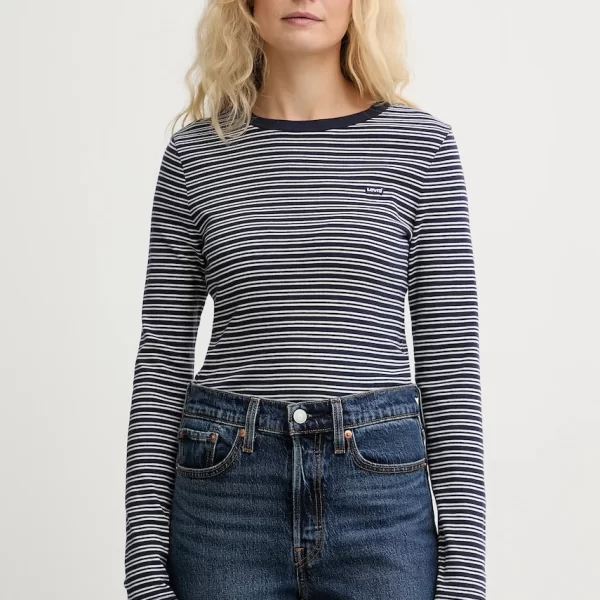 Levi's Βαμβακερή μπλούζα με μακριά μανίκια Levi's ESSENTIAL HM