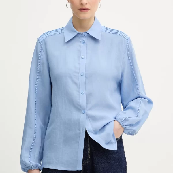 SILVIAN HEACH Πουκάμισο με προσθήκη λινού Silvian Heach FARIN