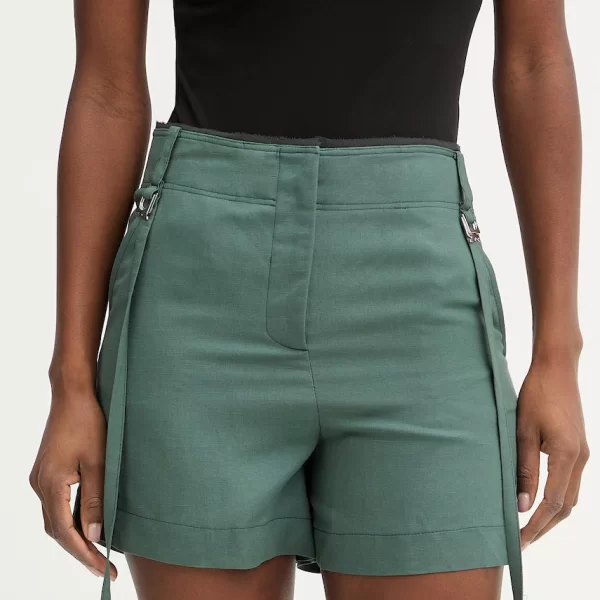 Patrizia Pepe Σορτς γυναικεία με πρόσμιξη λινού