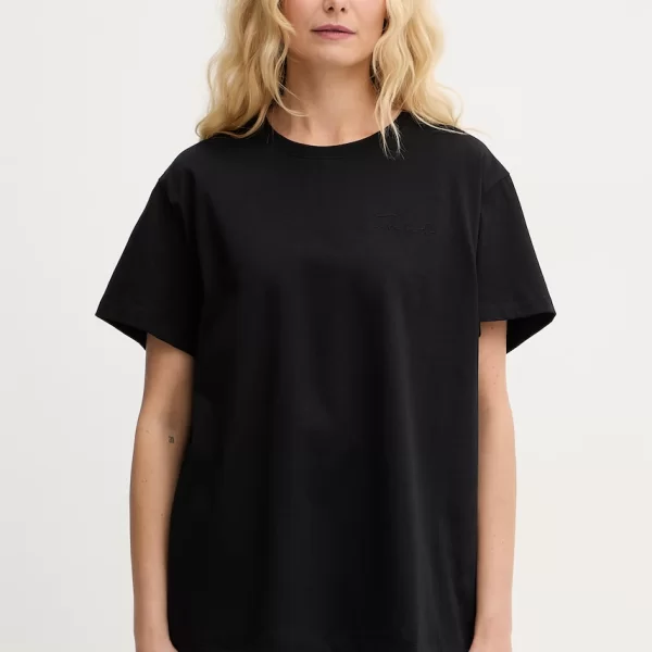 Twinset Τοπ basic t-shirt Γυναικείο βαμβακερό